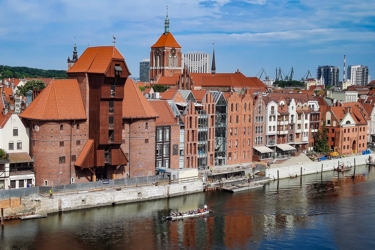 Nyinvigning av den historiska kranen i Gdańsk